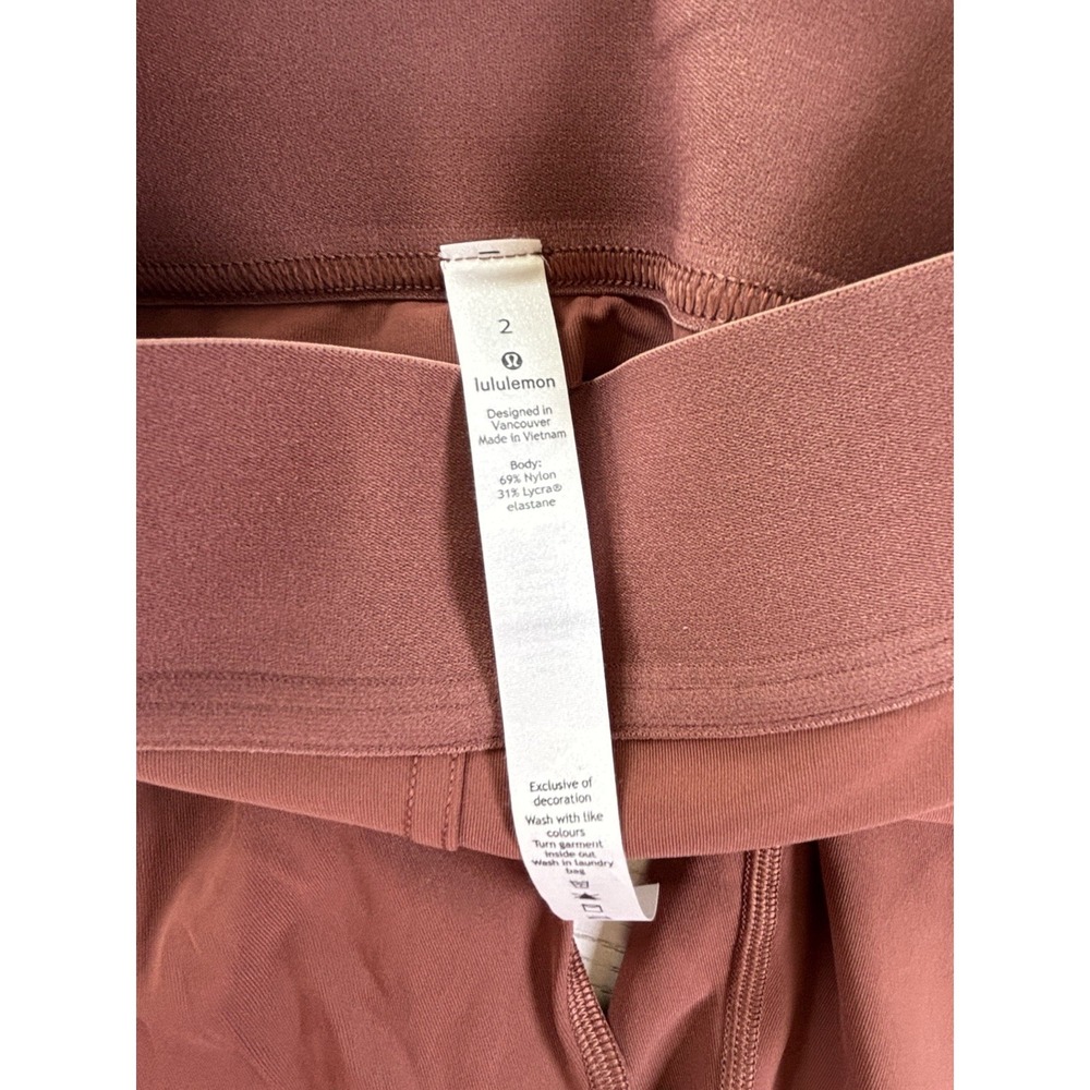 Lululemon x SoulCycle Ride & Reflect Tight Leggings Size 2 NWOT Dusty Rose - Picture 7 of 11